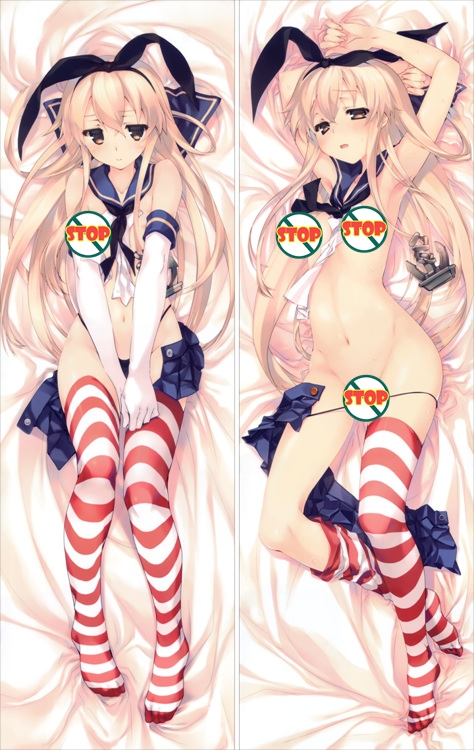 Kantai Collection Destroyer Shimakaze Anime Dakimakura Body Pillow Cover