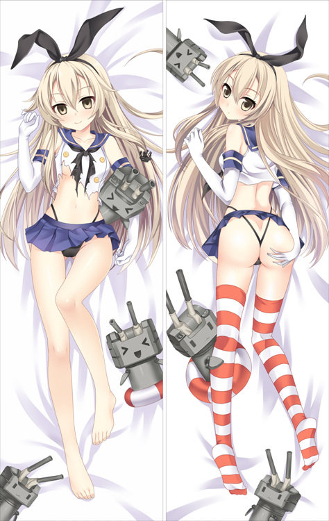 Kantai Collection Destroyer Shimakaze Anime Dakimakura Body Pillow Cover