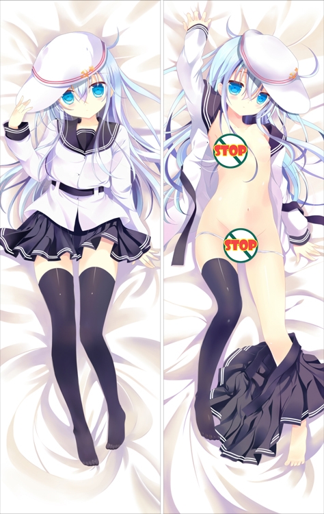 Kantai Collection Destroyer Hibiki Anime Dakimakura Body Pillow Cover