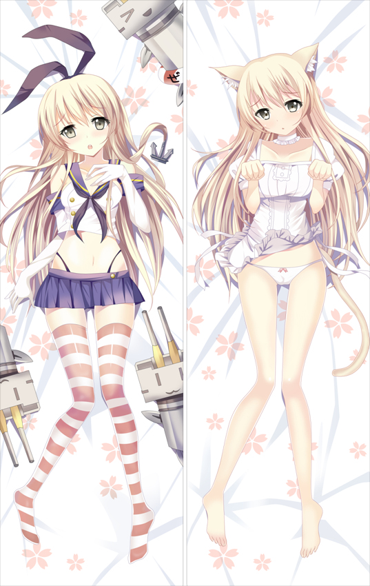 Kantai Collection Destroyer Shimakaze Anime Dakimakura Body Pillow Cover