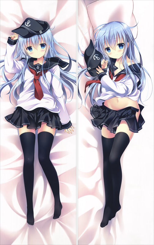 Kantai Collection Destroyer Hibiki Anime Dakimakura Pillow Cover