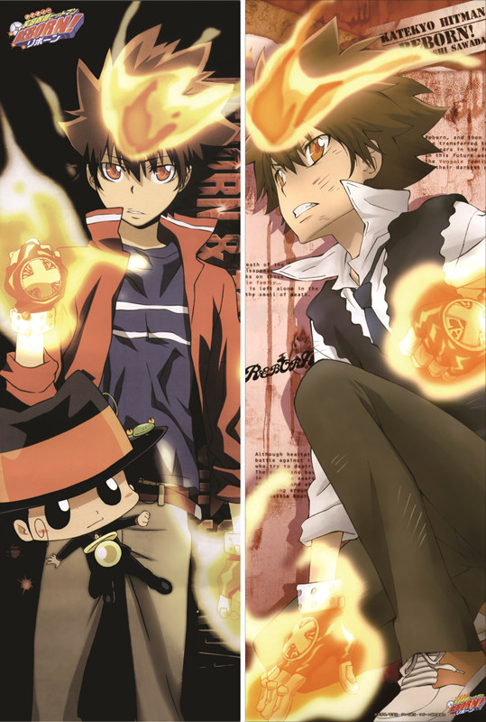 Reborn! Tsunayoshi Sawada Anime Dakimakura Body Pillow Case