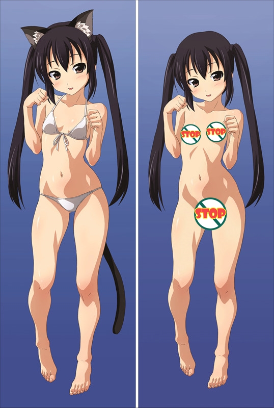 K-ON! Azusa Nakano Anime Dakimakura Body Pillow Case