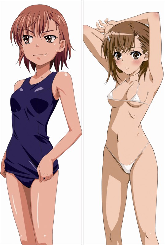 A Certain Scientific Railgun Mikoto Misaka Anime Dakimakura Body Pillow Cover