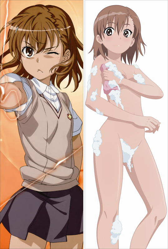 A Certain Scientific Railgun Mikoto Misaka Anime Dakimakura Body Pillow Cover