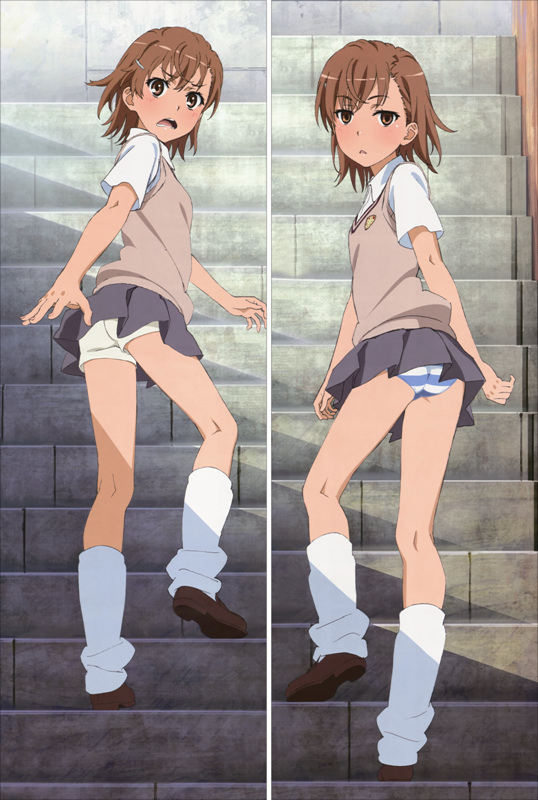 A Certain Scientific Railgun Mikoto Misaka Anime Dakimakura Body Pillow Cover