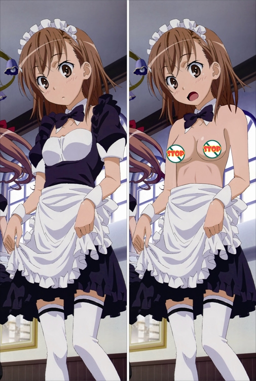 A Certain Scientific Railgun Mikoto Misaka Anime Dakimakura Body Pillow Cover