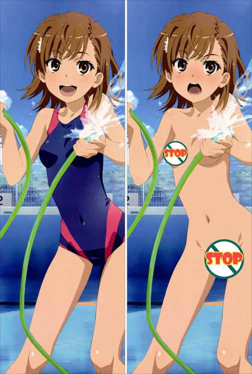 A Certain Scientific Railgun Mikoto Misaka Anime Dakimakura Body Pillow Cover
