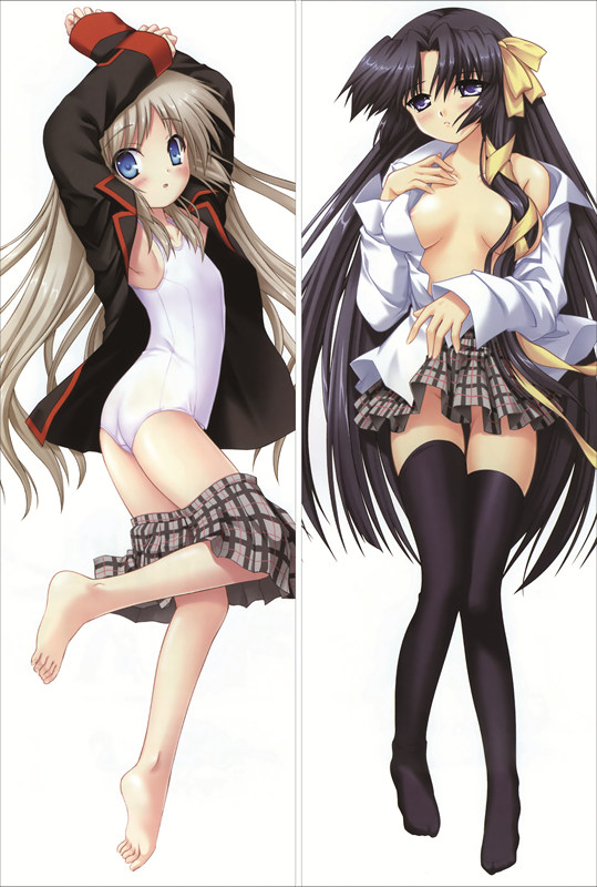 Little Busters! Yuiko Kurugaya + Kudryavka Noumi Anime Dakimakura Waifu Pillow Case