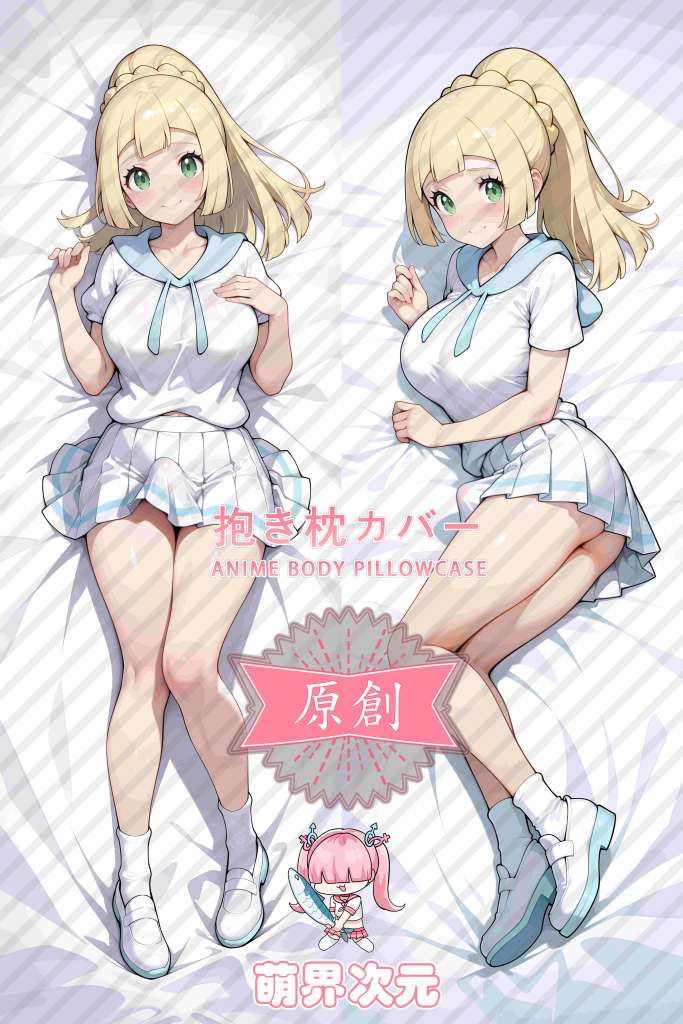 Pokemon Lillie Anime Dakimakura Body Pillow Cover