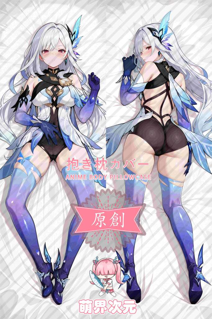 Genshin Impact Skirk Anime Dakimakura Body Pillow Cover