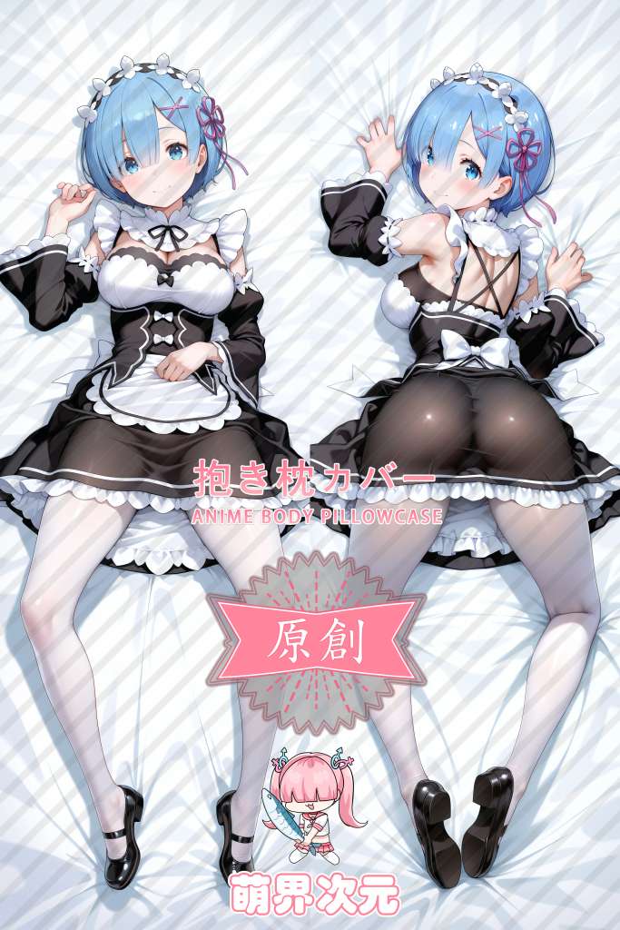 Re:Zero Rem Anime Dakimakura Body Pillow Cover