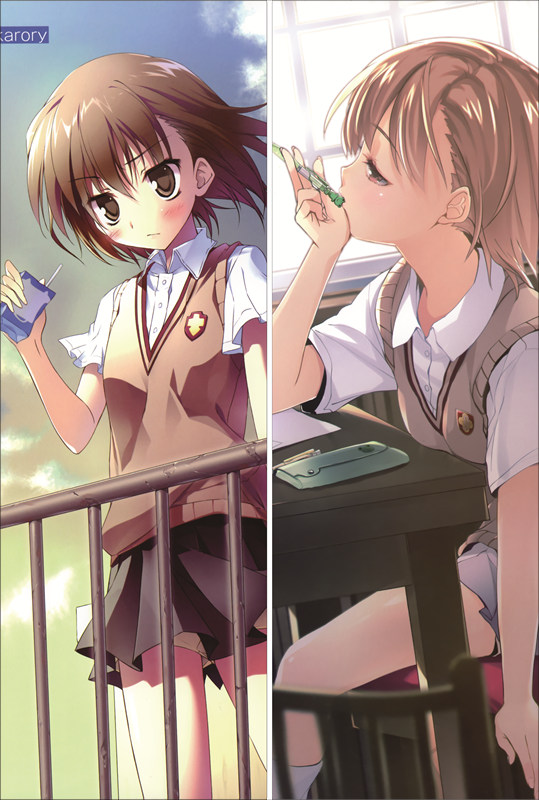 A Certain Magical Index Mikoto Misaka Anime Dakimakura Body Pillow Cover