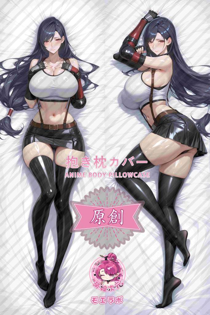 Final Fantasy 蒂法 Anime Dakimakura Body Pillow Cover