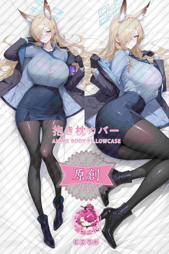 Blue Archive 尾刃叶渚 Anime Dakimakura Body Pillow Cover