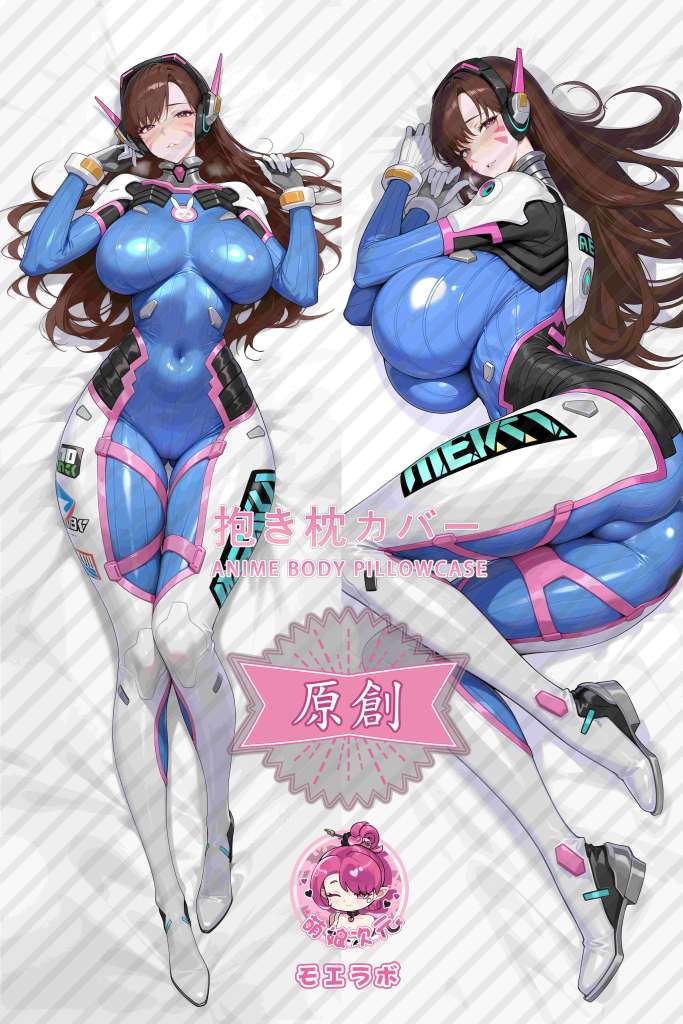 Overwatch D.Va Anime Dakimakura Body Pillow Cover
