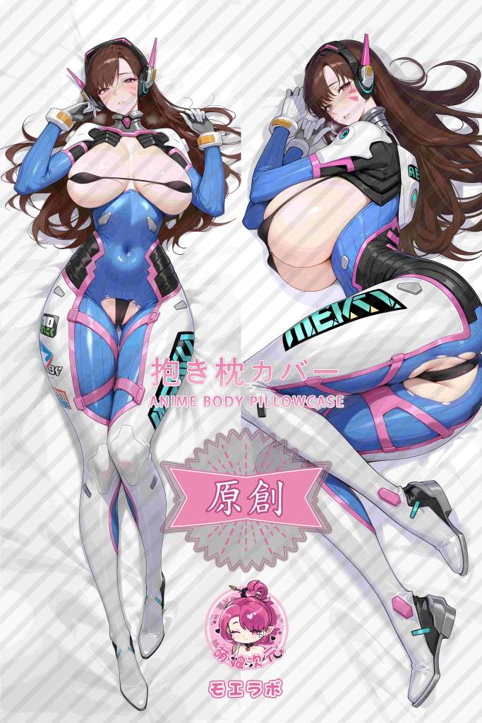 Overwatch D.Va Anime Dakimakura Body Pillow Cover