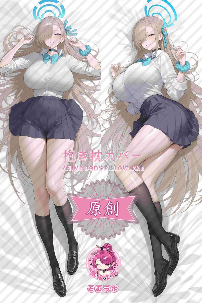 Blue Archive 一之濑明日奈 Anime Dakimakura Body Pillow Cover
