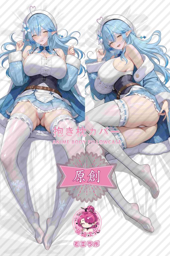 Hololive 雪花菈米 Anime Dakimakura Body Pillow Cover