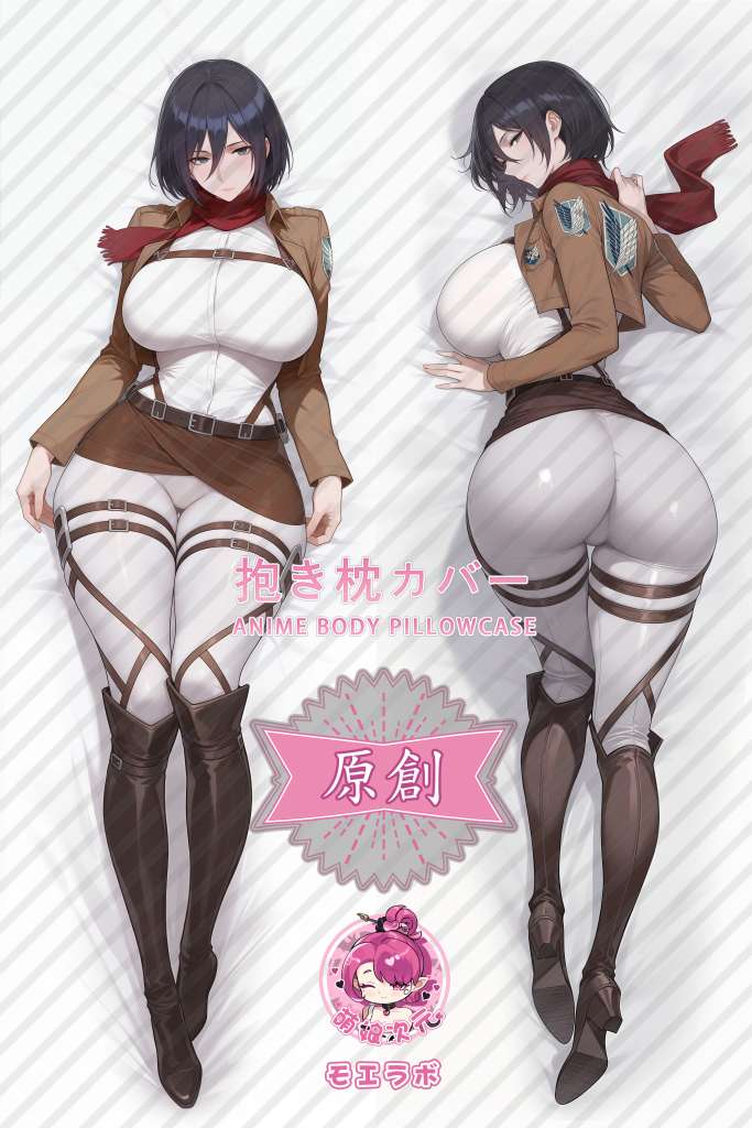 Attack on Titan 三笠·阿克曼 Anime Dakimakura Body Pillow Cover