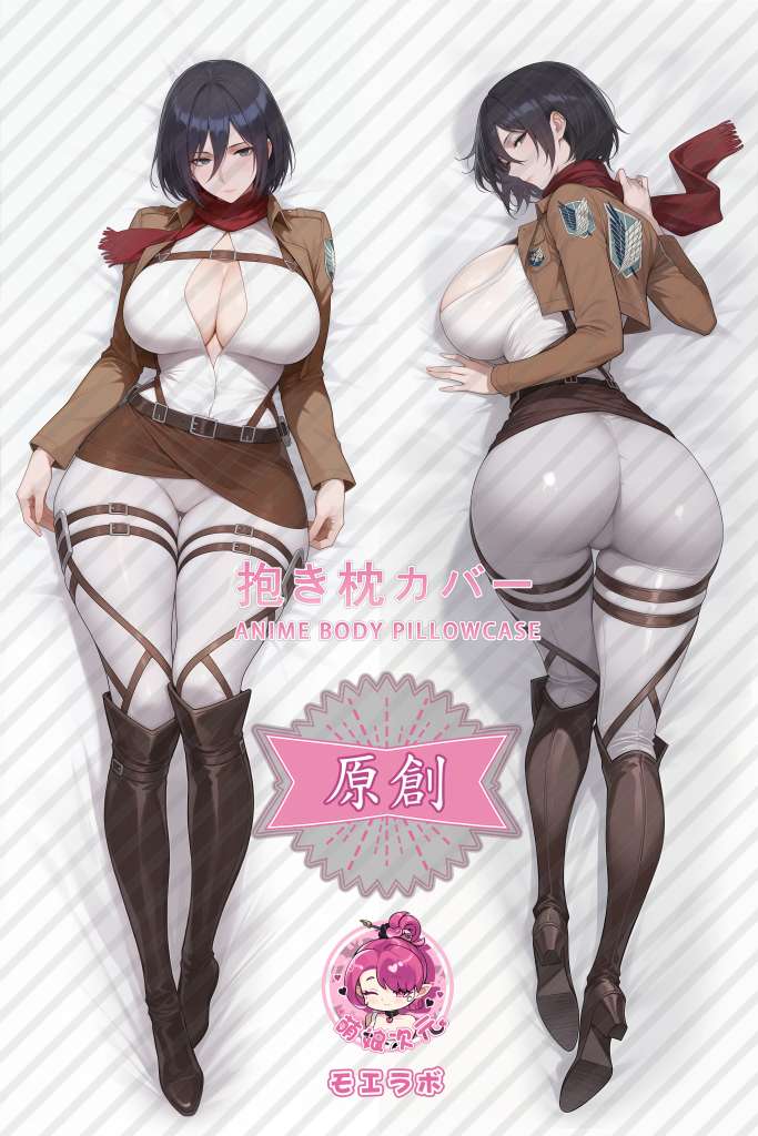 Attack on Titan 三笠·阿克曼 Anime Dakimakura Body Pillow Cover