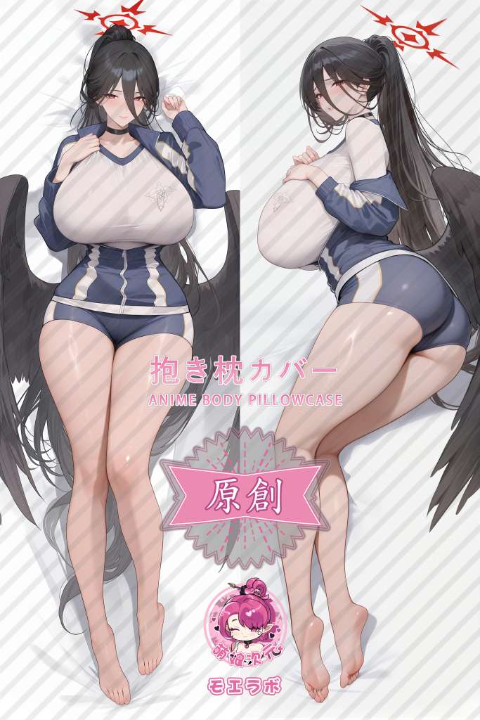 Blue Archive 羽川莲实 Anime Dakimakura Body Pillow Cover