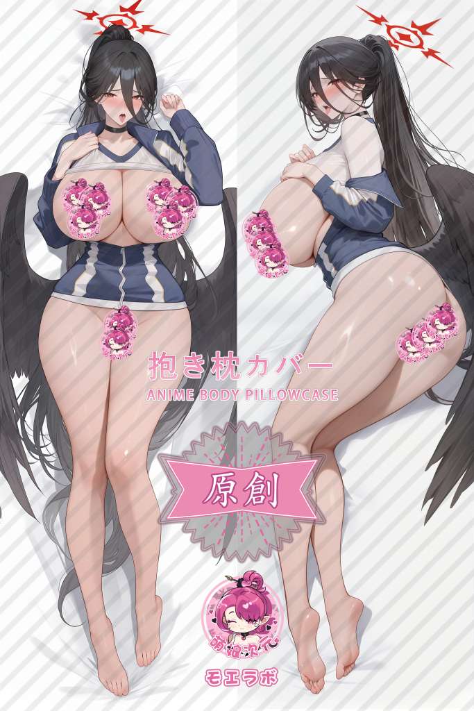 Blue Archive 羽川莲实 Anime Dakimakura Body Pillow Cover