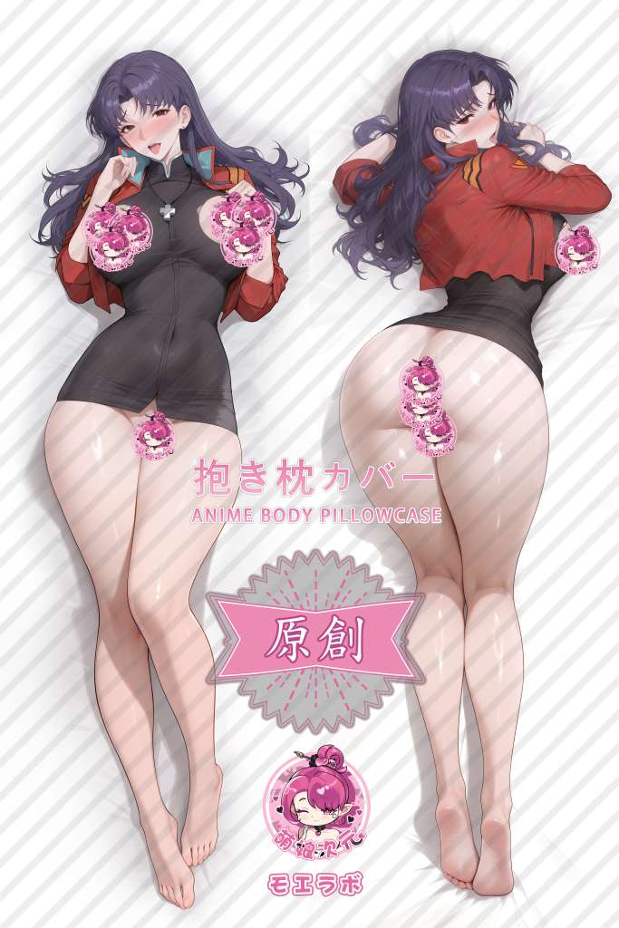 Neon Genesis Evangelion 葛城美里 Anime Dakimakura Body Pillow Cover