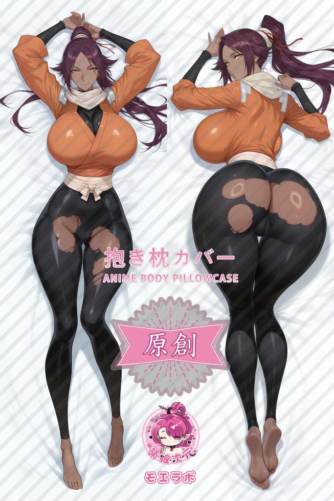 BLEACH 四枫院夜一 Anime Dakimakura Body Pillow Cover