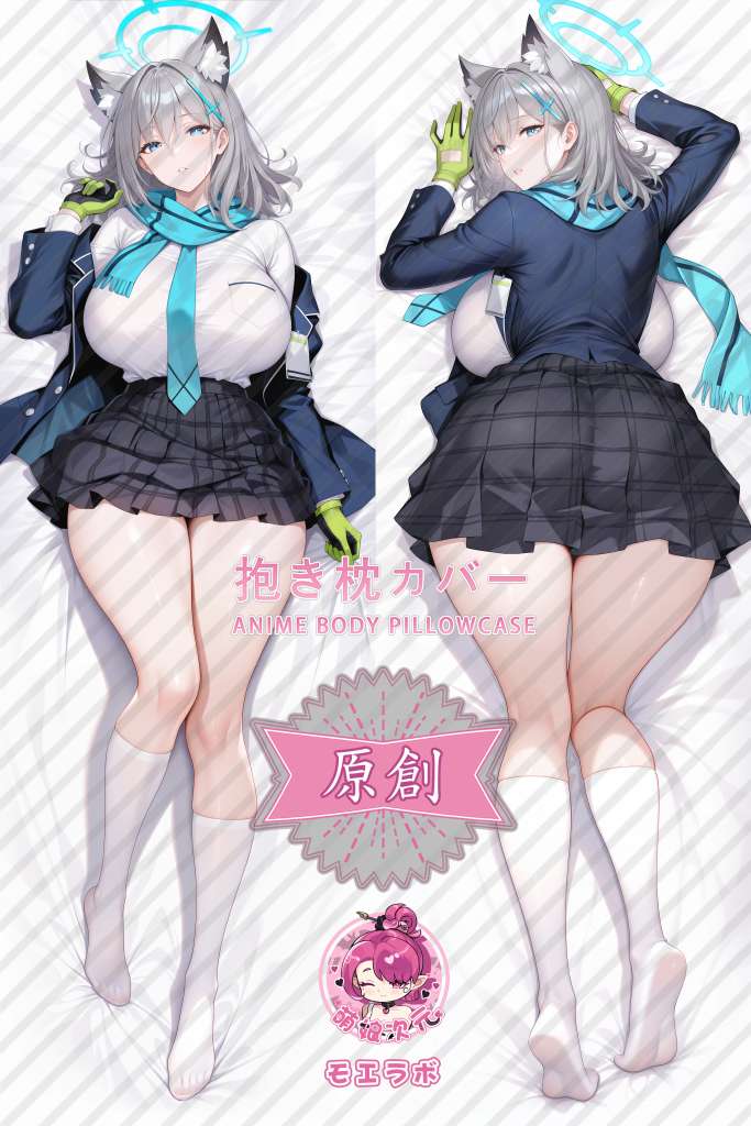 Blue Archive Shiroko Sunaookami Anime Dakimakura Body Pillow Cover