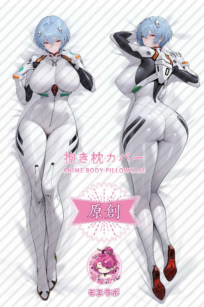 Neon Genesis Evangelion 凌波丽 Anime Dakimakura Body Pillow Cover