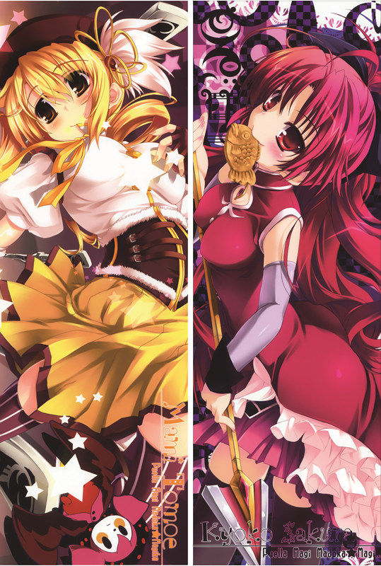 Puella Magi Madoka Magica Mami Tomoe + Kyouko Sakura Anime Dakimakura Body Pillow Cover