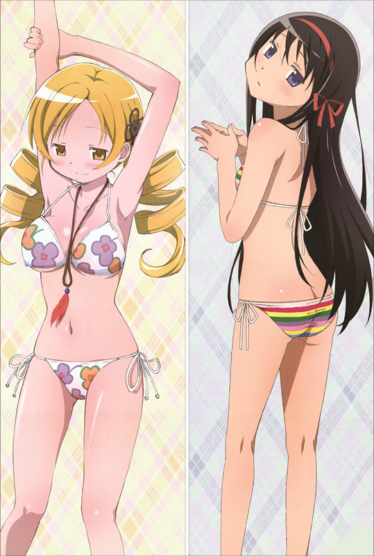 Puella Magi Madoka Magica Mami Tomoe + Homura Akemi Anime Dakimakura Body Pillow Cover