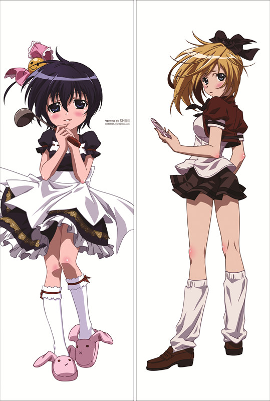 Samurai Harem: Asu no Yoichi Ayame Ikaruga + Kagome Ikaruga Anime Dakimakura Body Pillow Cover