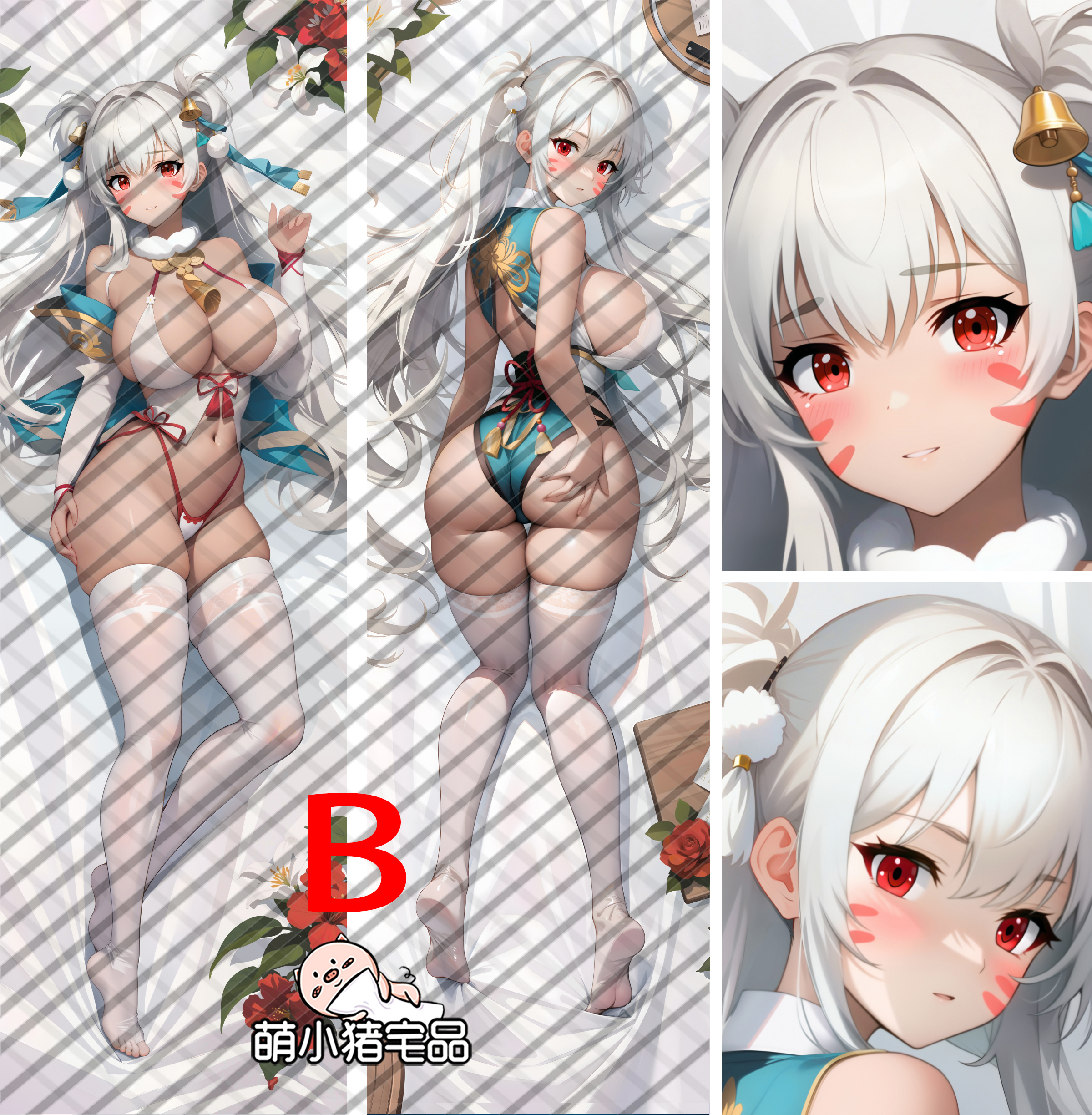 Azur Lane USS Alabama (BB-60） Anime Dakimakura Pillow Cover