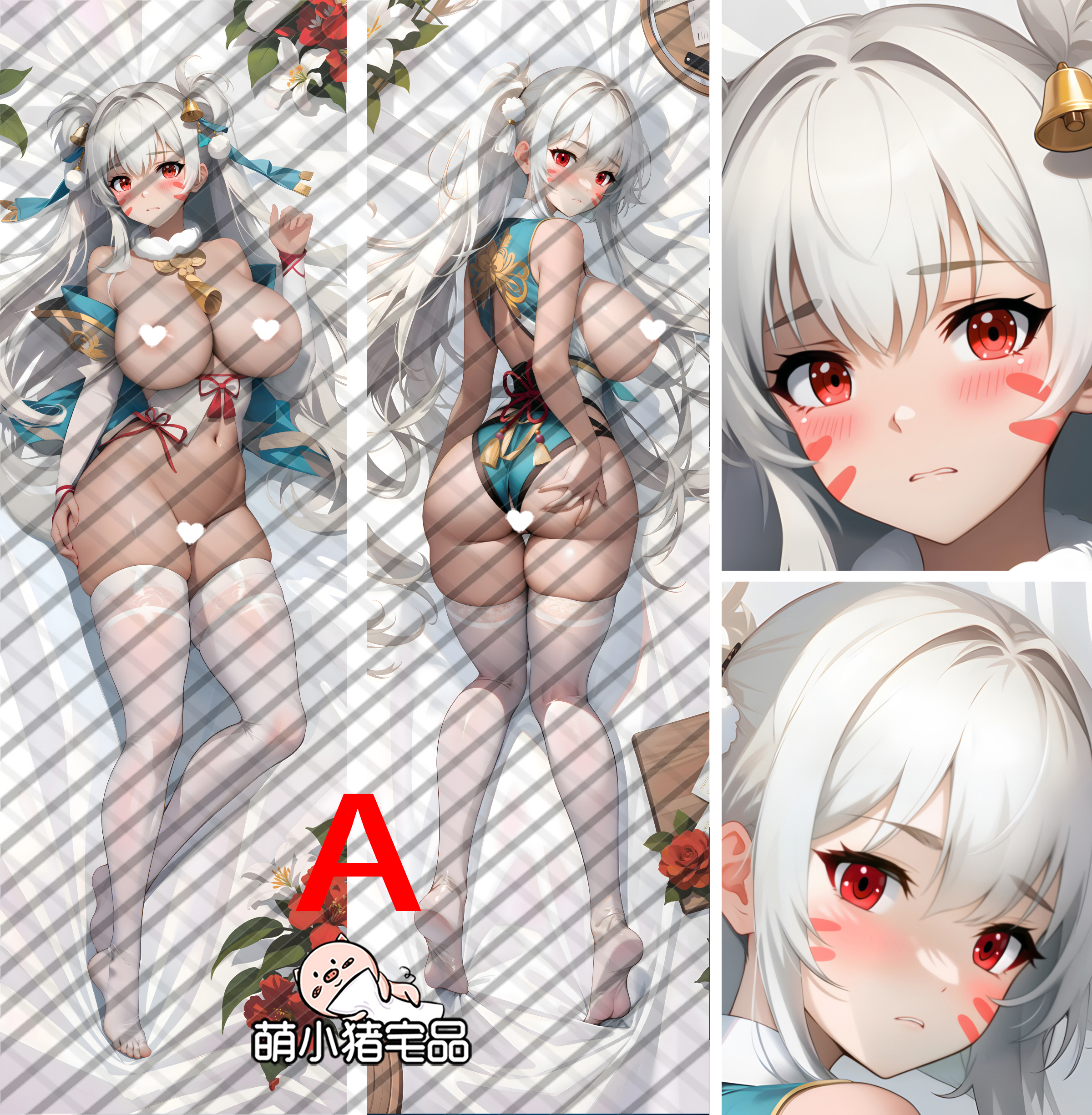 Azur Lane USS Alabama (BB-60） Anime Dakimakura Pillow Cover