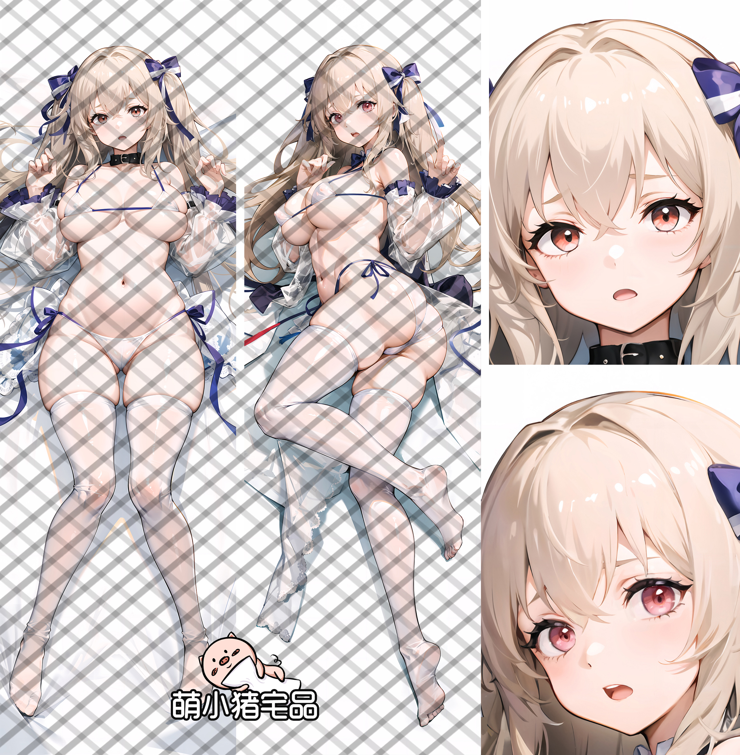 Azur Lane USS Anchorage Anime Dakimakura Pillow Cover
