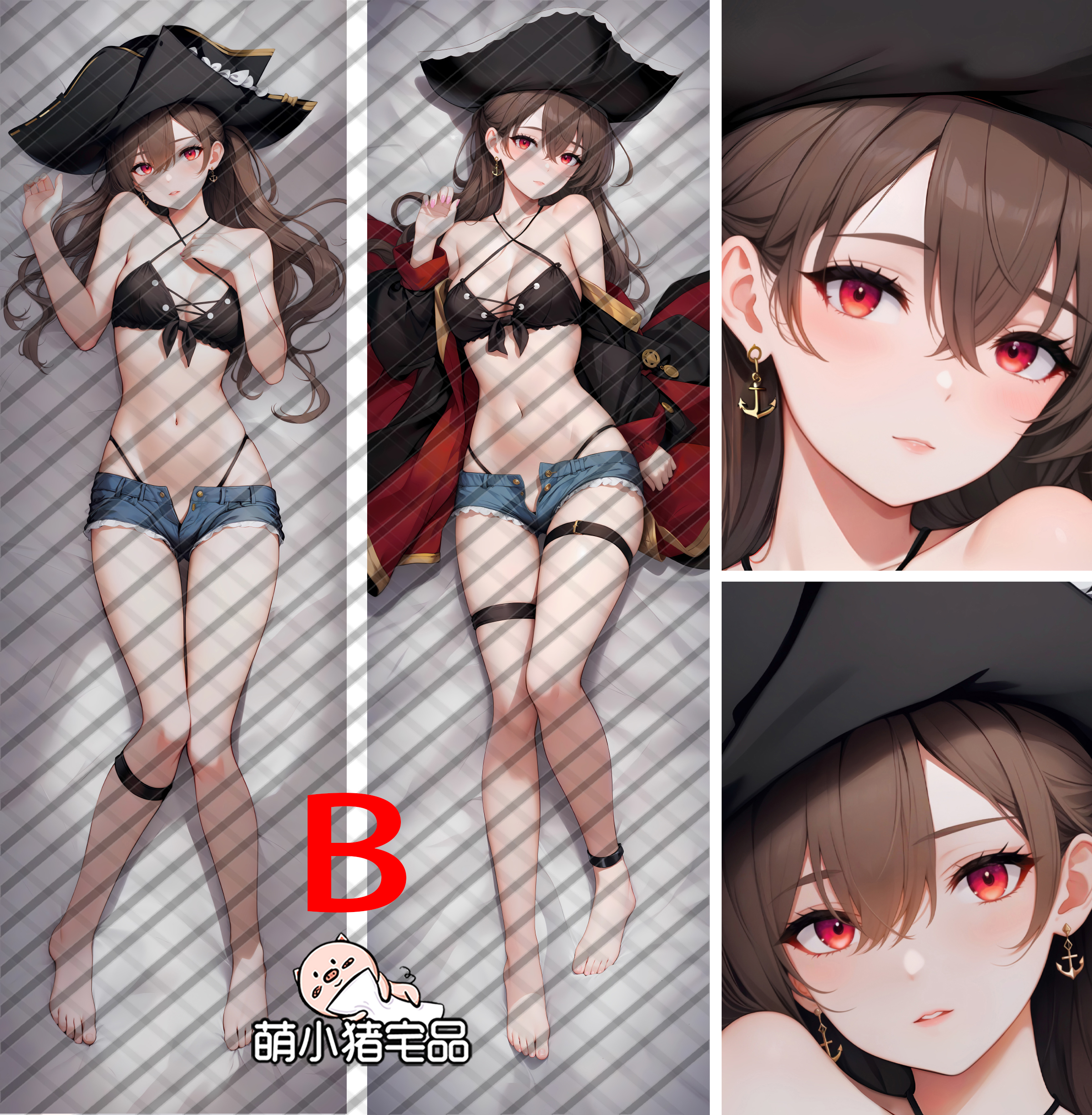 Azur Lane MNF Jean Bart Anime Dakimakura Pillow Cover