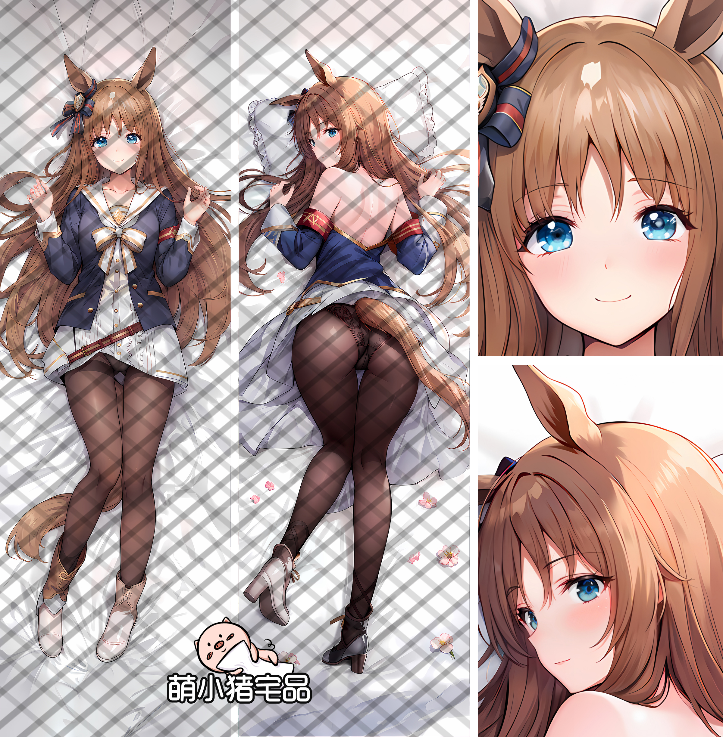 Uma Musume: Pretty Derby Grass Wonder Anime Dakimakura Pillow Cover