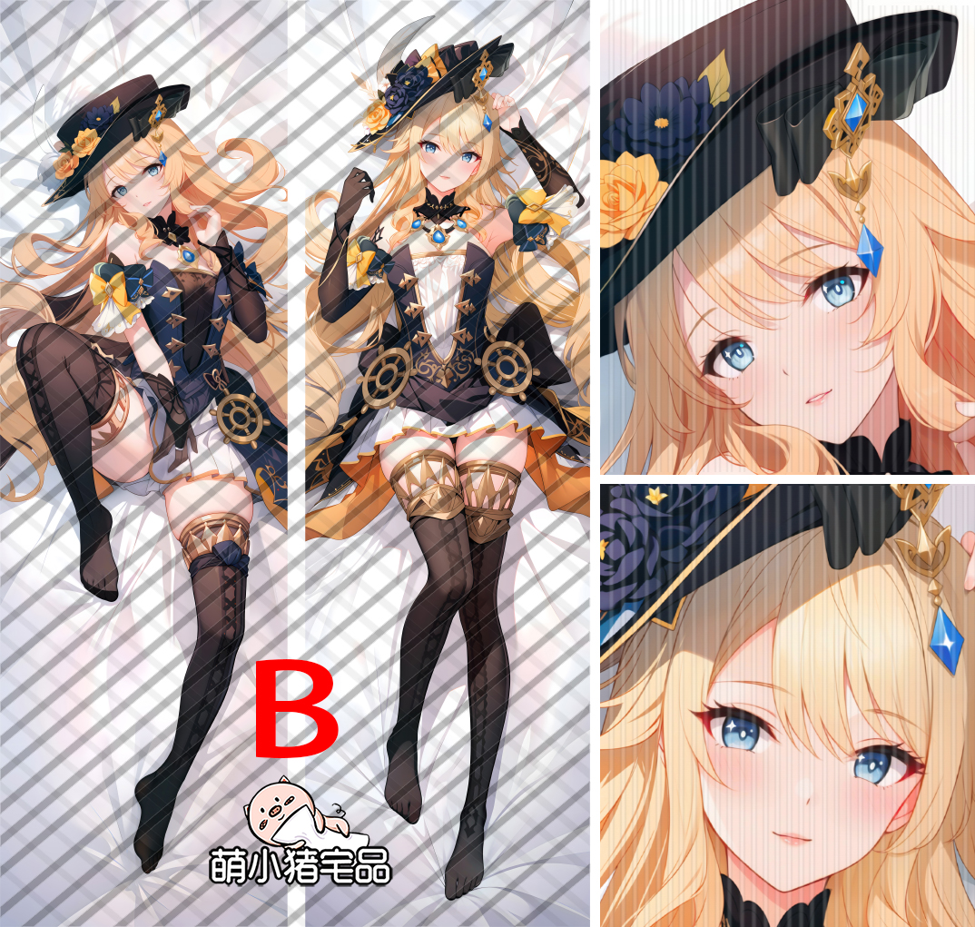 Genshin Impact Navia Anime Dakimakura Pillow Cover