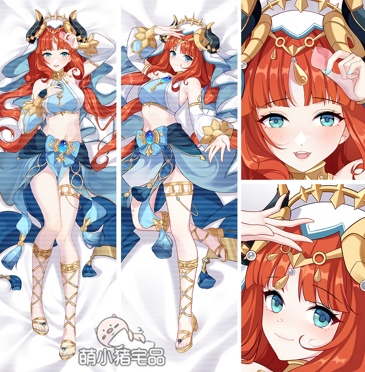Genshin Impact Nilou Anime Dakimakura Pillow Cover