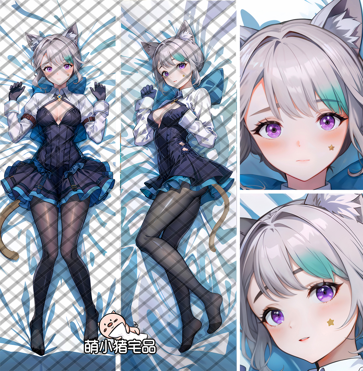 Genshin Impact Lynette Anime Dakimakura Pillow Cover