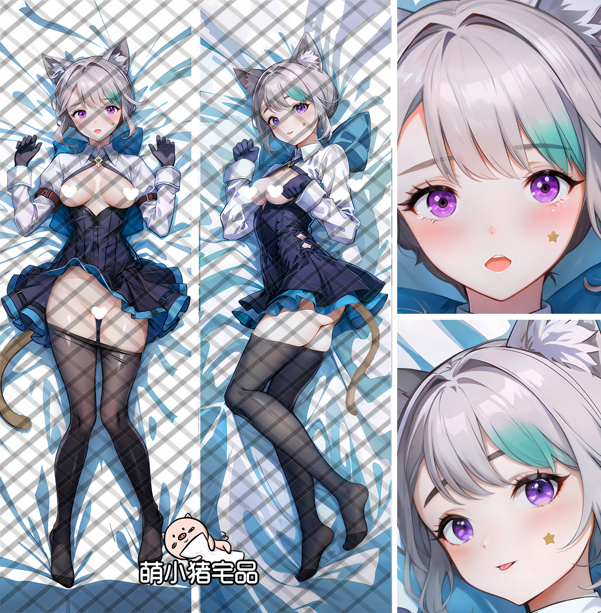 Genshin Impact Lynette Anime Dakimakura Pillow Cover