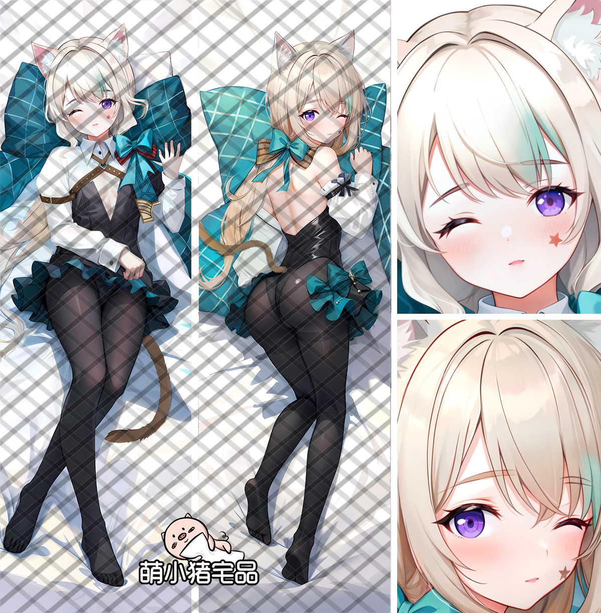 Genshin Impact Lynette Anime Dakimakura Pillow Cover