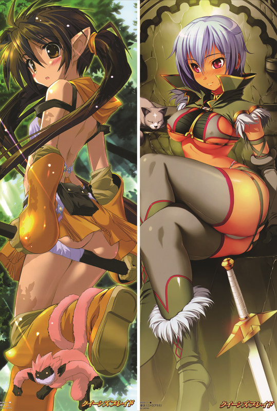 Queen's Blade Shizuka Anime Dakimakura Body Pillow Cover