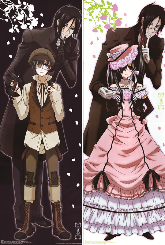 Black Butler Sebastian Michaelis Anime Dakimakura Anime Dakimakura Body Pillow Case
