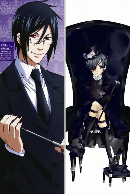 Black Butler Sebastian Michaelis Anime Dakimakura Anime Dakimakura Body Pillow Case