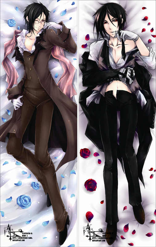 Black Butler Sebastian Michaelis Anime Dakimakura Anime Dakimakura Body Pillow Case