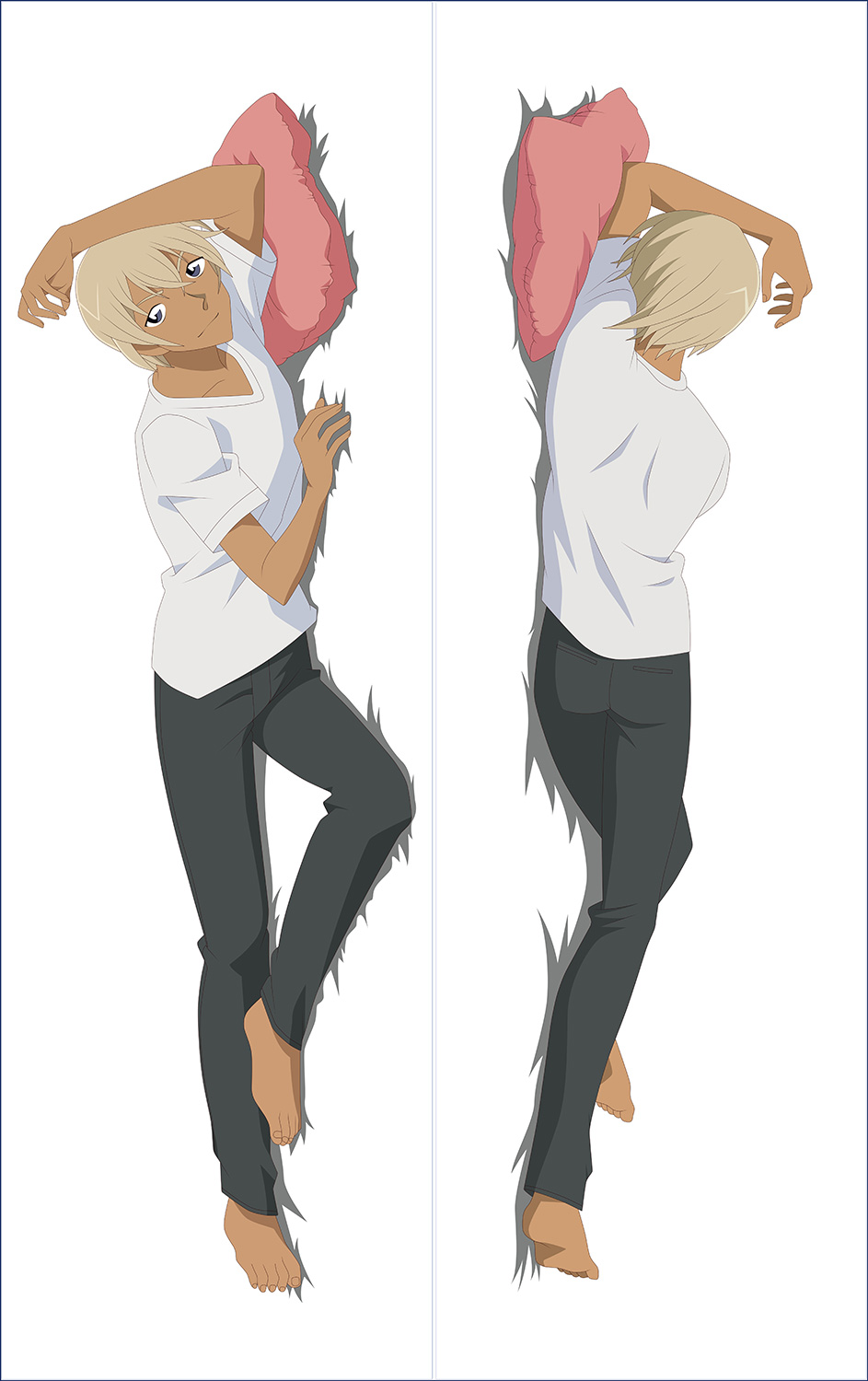 Detective Conan Bourbon Anime Dakimakura Pillow Cover711022