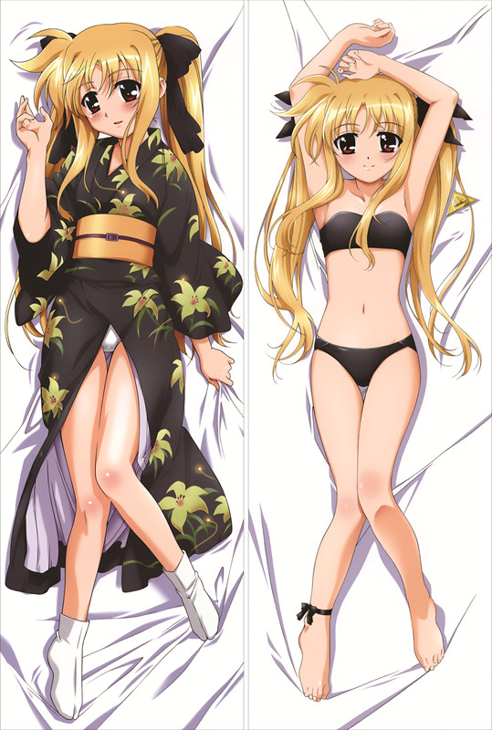 Magical Girl Lyrical Nanoha Fate Testarossa Anime Dakimakura Body Pillow Cover